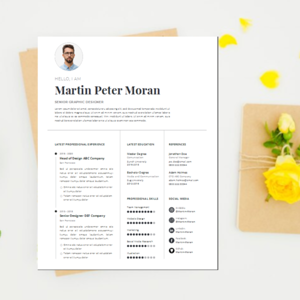 Resume Template Word, Google Docs