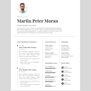 Resume Template Word, Google Docs