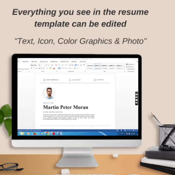 Resume Template Word, Google Docs